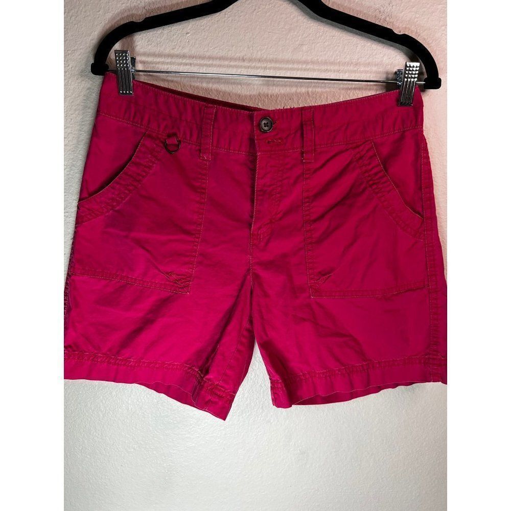 G. H. Bass 2-Button Longer Length Cotton Shorts. Pink. Size 4